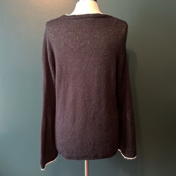 Wooden Ships Paola Buendia Knitted Sweater Mohair/Wool Blend Size M/L Black - Picture 5 of 13